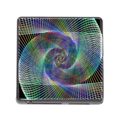 Psychedelic Spiral Memory Card Reader With Storage (square)