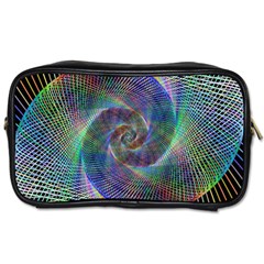 Psychedelic Spiral Travel Toiletry Bag (one Side)