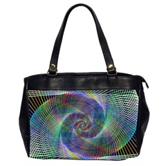 Psychedelic Spiral Oversize Office Handbag (two Sides) by StuffOrSomething