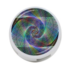 Psychedelic Spiral 4-port Usb Hub (two Sides)