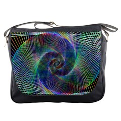 Psychedelic Spiral Messenger Bag