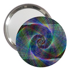 Psychedelic Spiral 3  Handbag Mirror