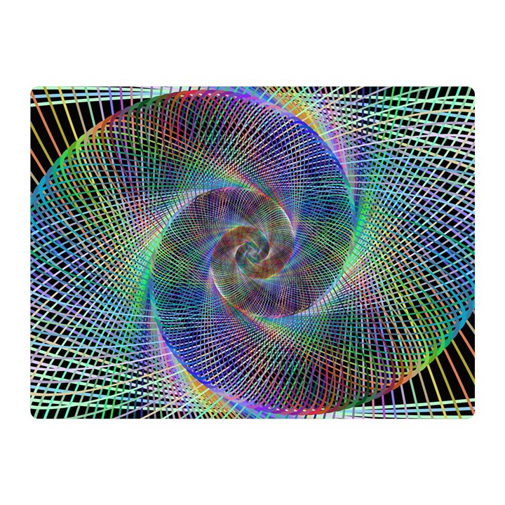 Psychedelic Spiral Double Sided Flano Blanket (Mini)