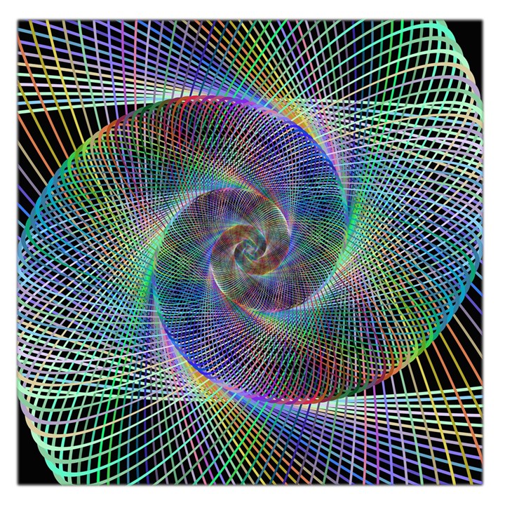 Psychedelic Spiral Satin Scarf (Square)