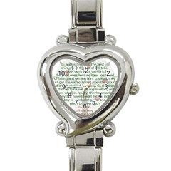 Girls Are Like Apples Heart Italian Charm Watch 