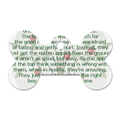 Girls Are Like Apples Dog Tag Bone (one Sided) by TheWowFactor