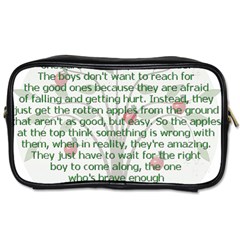 Girls Are Like Apples Travel Toiletry Bag (two Sides)