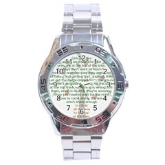 Girls Are Like Apples Stainless Steel Watch