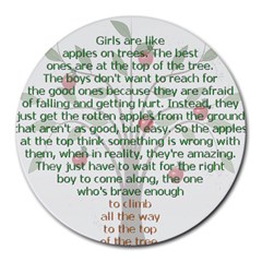 Appletree 8  Mouse Pad (round) by TheWowFactor