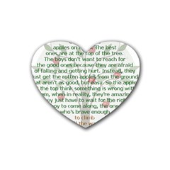 Appletree Drink Coasters 4 Pack (heart)  by TheWowFactor