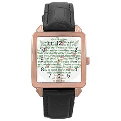 Appletree Rose Gold Leather Watch 