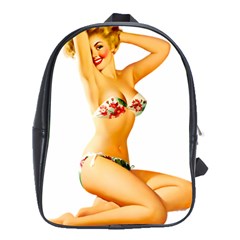 Sexy Bikini Pinup School Bag (xl) by TheWowFactor