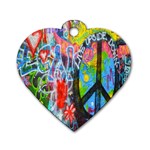 The Sixties Dog Tag Heart (Two Sided) Back