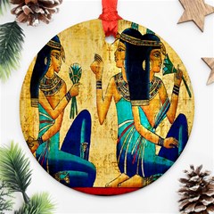 Egyptian Queens Round Ornament