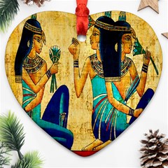 Egyptian Queens Heart Ornament