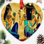 Egyptian Queens Heart Ornament Front