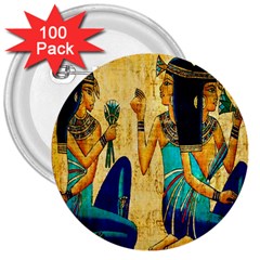 Egyptian Queens 3  Button (100 Pack)