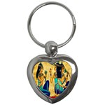 Egyptian Queens Key Chain (Heart) Front