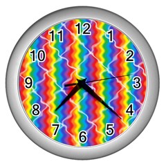 Crackedrainbow Wall Clock (silver)