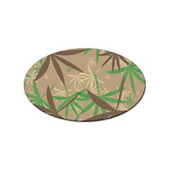 Leaves Sticker (oval) by LalyLauraFLM