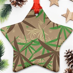 Leaves Star Ornament (two Sides) by LalyLauraFLM