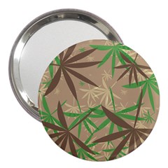 Leaves 3  Handbag Mirror