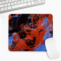 Orange Blue Black Texture Large Mousepad