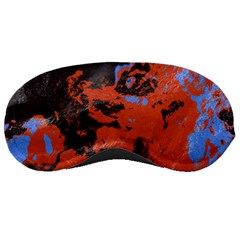 Orange Blue Black Texture Sleeping Mask