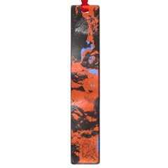 Orange Blue Black Texture Large Book Mark