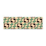 Brown green rectangles pattern Sticker Bumper (100 pack) Front