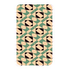 Brown Green Rectangles Pattern Memory Card Reader (rectangular) by LalyLauraFLM