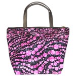 Cheetah Bling  Bucket Handbag Back