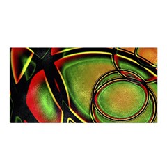 Multicolored Abstract Print Satin Wrap by dflcprintsclothing