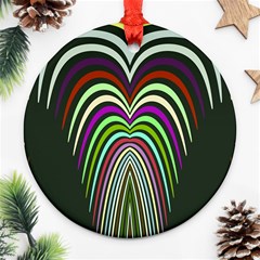 Symmetric Waves Ornament (round)