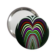 Symmetric Waves 2 25  Handbag Mirror