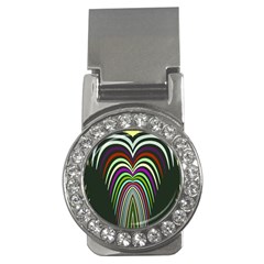 Symmetric Waves Money Clip (cz)