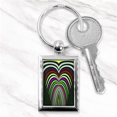 Symmetric Waves Key Chain (rectangle)