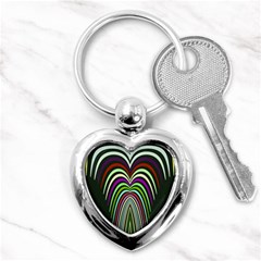 Symmetric Waves Key Chain (heart)