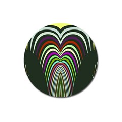 Symmetric Waves Magnet 3  (round)