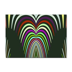 Symmetric Waves Sticker A4 (10 Pack)