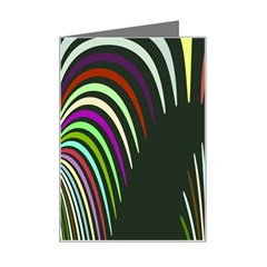 Symmetric Waves Mini Greeting Card