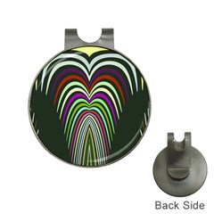 Symmetric Waves Golf Ball Marker Hat Clip