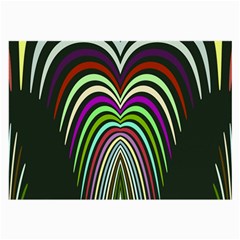 Symmetric Waves Glasses Cloth (large, Two Sides)