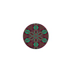 Green Tribal Star 1  Mini Magnet