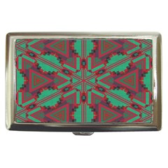 Green Tribal Star Cigarette Money Case