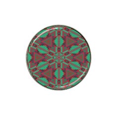 Green Tribal Star Hat Clip Ball Marker (4 Pack) by LalyLauraFLM