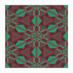 Green Tribal Star Glasses Cloth (medium, Two Sides)