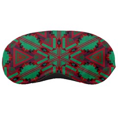 Green Tribal Star Sleeping Mask