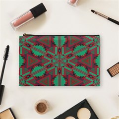 Green Tribal Star Cosmetic Bag (medium)