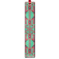 Green Tribal Star Large Book Mark by LalyLauraFLM